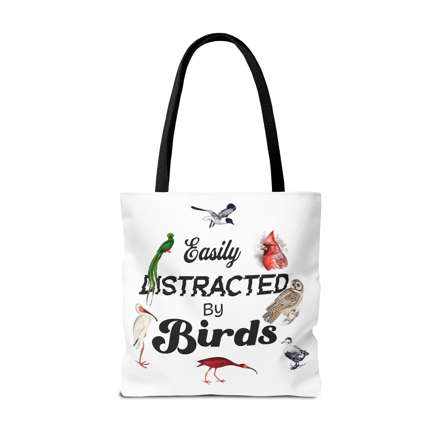 Easily Distracted By Birds Tote Bag – Perfect for Bird Lovers & Nature Enthusiasts