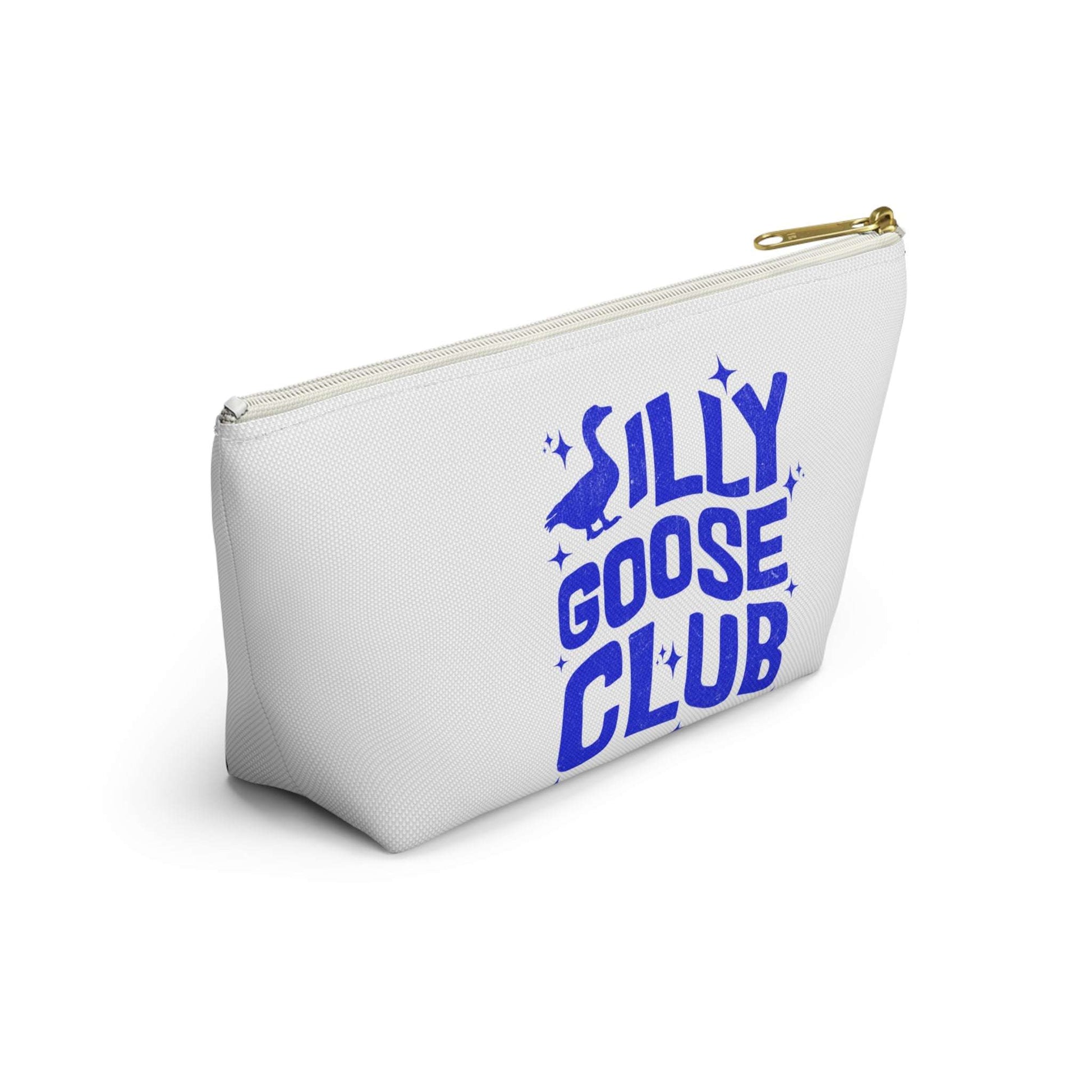 Silly Goose Club Accessory Pouch | Fun Makeup Bag | Travel Organizer | Gift for Friends | Cute Storage Solution | Quirky T-bottom Bag