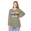 Easily Distracted by Birds Retro Sunset Long Sleeve Tee