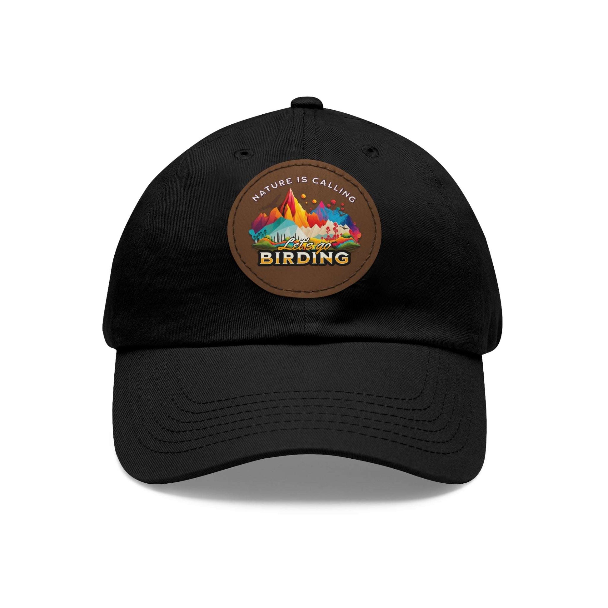 The Nerdy Birder - "Let's Go Birding"  Dad Hat, Leather Patch Cap, Perfect Gift for Dads, Nature Lovers, Casual Style Cap, Summer Accessories