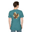 Texas Red-Tailed Hawk on the back of the T-Shirt