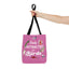 Easily Distracted by Birds Tote Bag in Pink - Fun and Quirky Bird Design for Bird Lovers