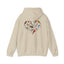 Bird Heart Unisex Hoodie Back Design - Cozy Sweatshirt for Nature Lovers