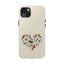 Bird Heart Tough Phone Cases - Cute Wildlife Design, Gift for Nature Enthusiasts, Durable Cases for Birdwatching