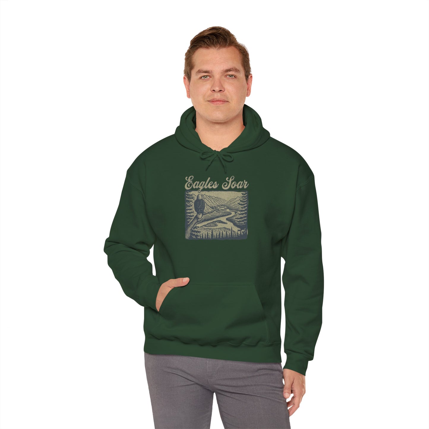 Eagle Soars Unisex Hoodie - Cozy Sweatshirt for Nature Lovers