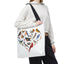 Bird Lovers Tote Bag - Colorful Heart Design for Nature Enthusiasts