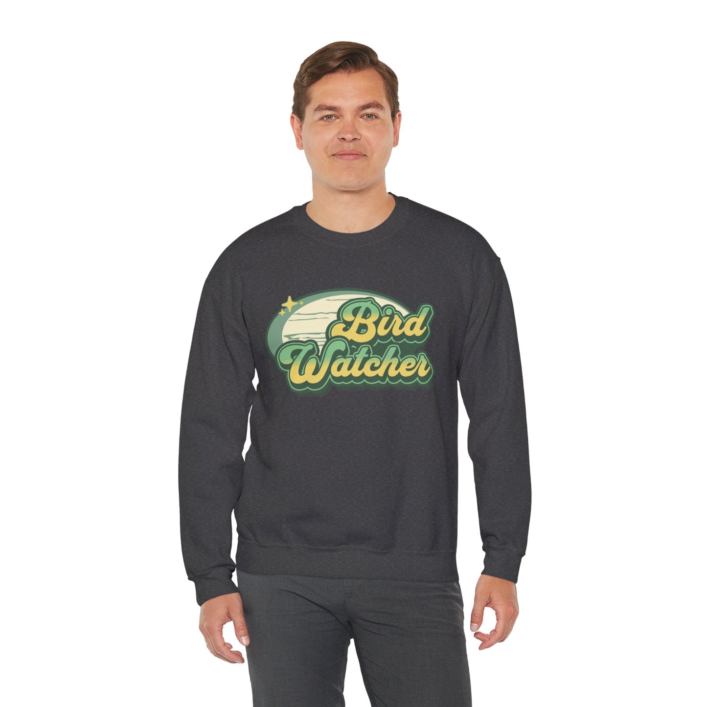 Bird Watcher Graphic Unisex Crewneck Sweatshirt