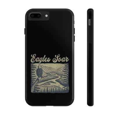 Eagles Soar Tough Phone Case, Nature Lover Gift, Hiking Accessory, Wildlife Enthusiast, Adventure Protection Case