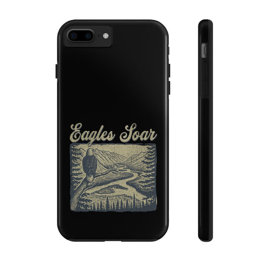 Eagles Soar Tough Phone Case, Nature Lover Gift, Hiking Accessory, Wildlife Enthusiast, Adventure Protection Case