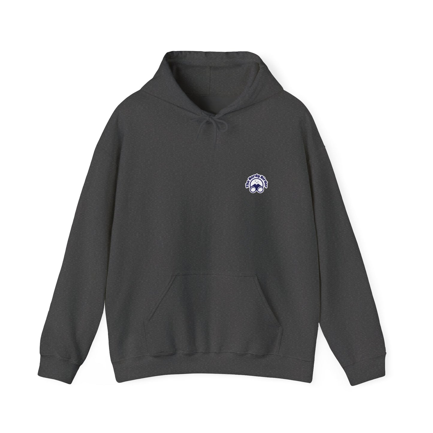 The Nerdy Birder - "Bird!" Back Design Unisex Hoodie - Cozy Sweatshirt for Nature Lovers