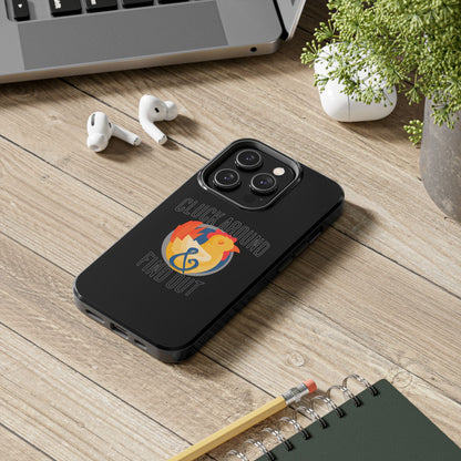 Funny Chicken Tough Phone Case - "Cluck Around & Find Out" - Durable Protection for Animal Lovers