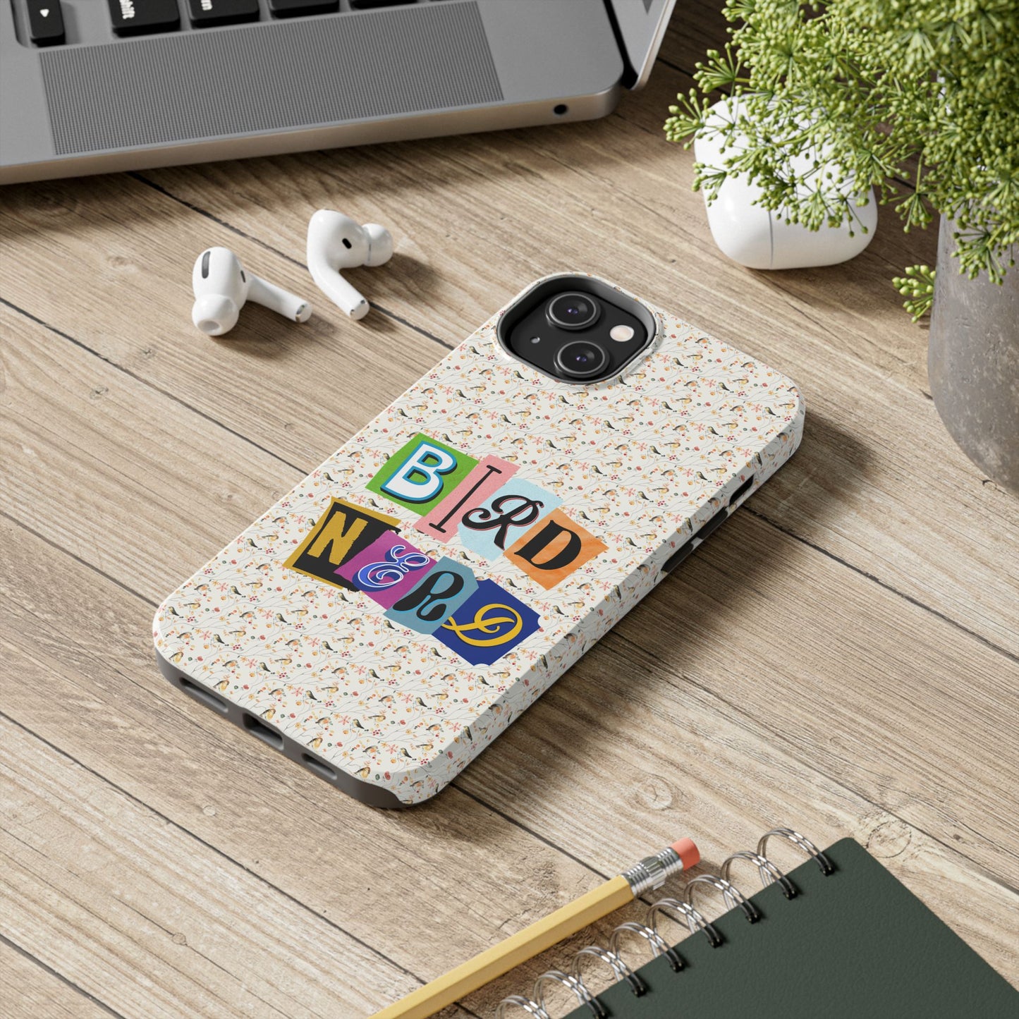 Bird Nerd Tough Phone Case - Fun & Colorful Design for Bird Lovers