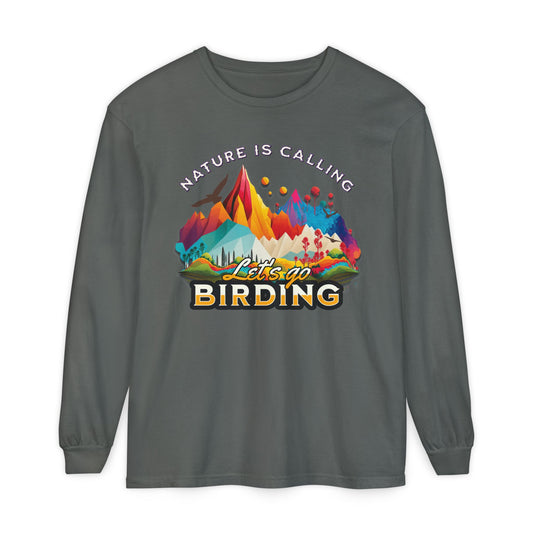 Nature Calling Birding T-Shirt - Unisex Long Sleeve