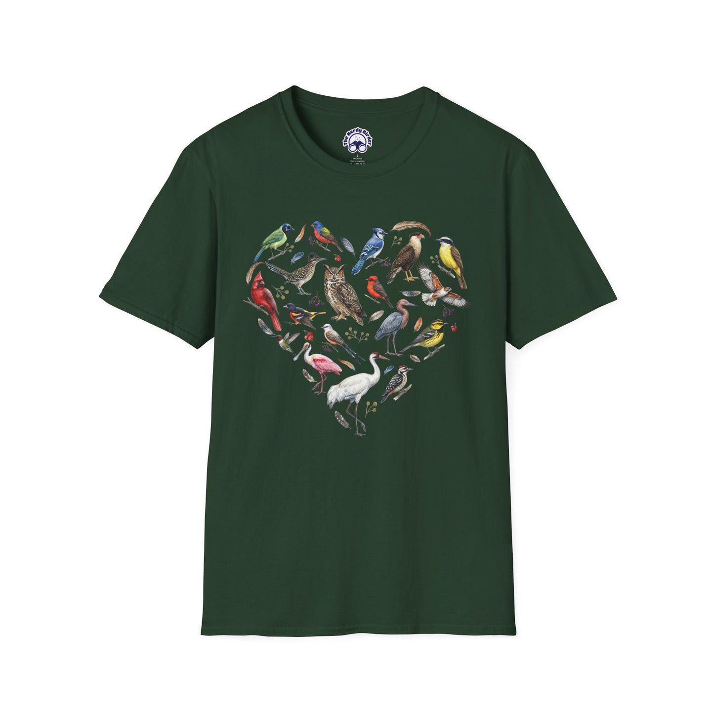 Heart of Texas Birds T-Shirt for Bird Lovers & Birdwatchers