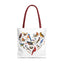 Bird Lovers Tote Bag - Colorful Heart Design for Nature Enthusiasts