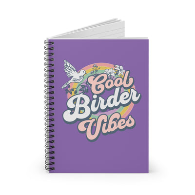 Cool Birder Vibes Spiral Notebook - Ruled Line for Nature Lovers