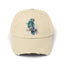 The Nerdy Birder Blue Parrot Vintage Style Hat - Unisex Distressed Cap