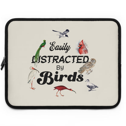 Easily Distracted by Birds Laptop Sleeve – Perfect for Bird Lovers and Nature Enthusiasts