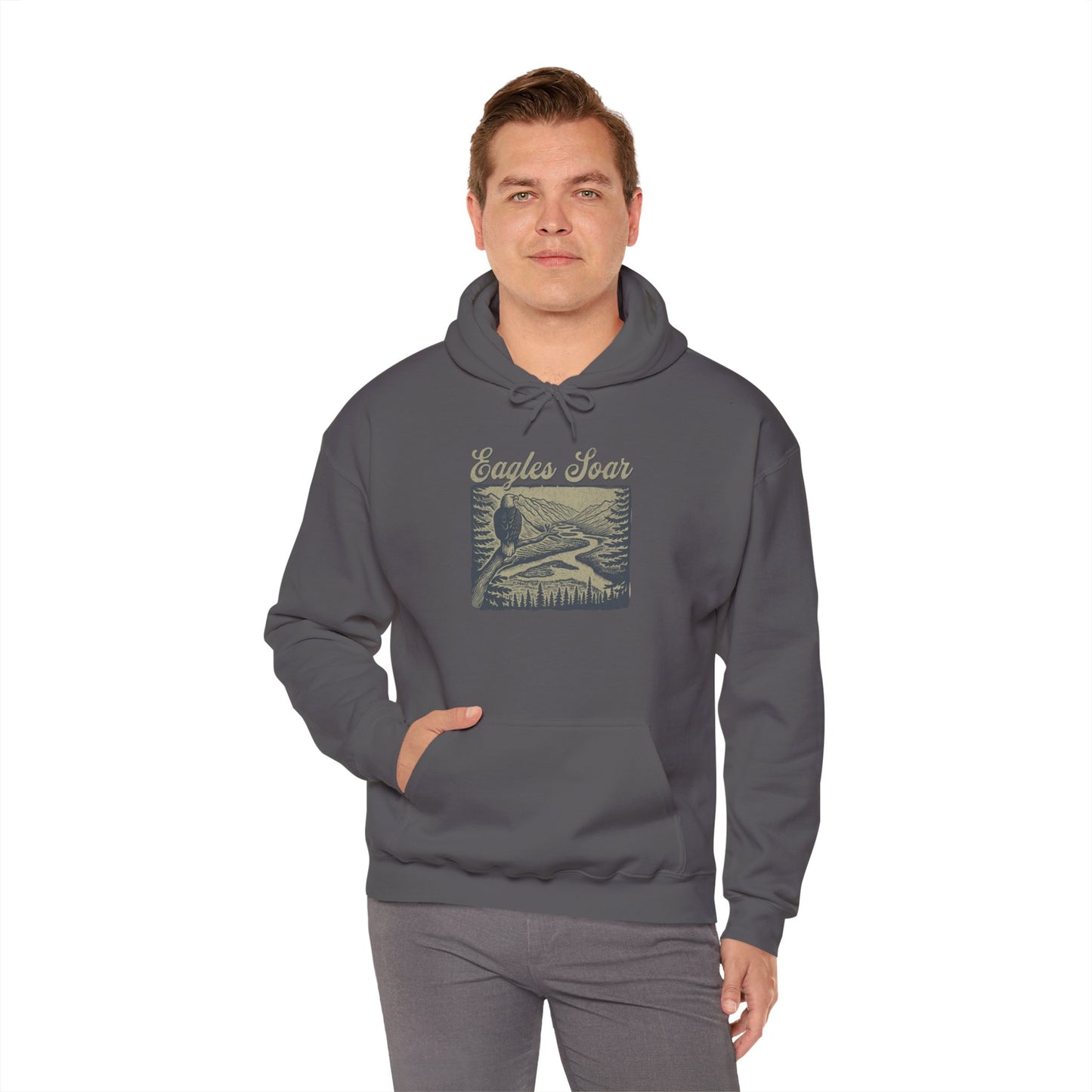 Eagle Soars Unisex Hoodie - Cozy Sweatshirt for Nature Lovers
