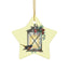 Holiday Latern Ceramic Ornament — 4 Shape Options