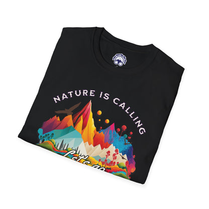 Nature Is Calling Birding Unisex Softstyle T-Shirt