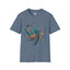 Elegant Peacock Unisex Softstyle T-Shirt