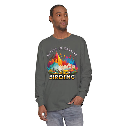 Nature Calling Birding T-Shirt - Unisex Long Sleeve