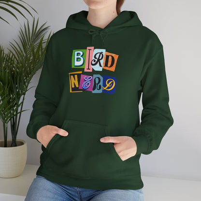 Bird Nerd Unisex Hooded Sweatshirt - Cozy Gift for Birdwatchers, Nature Lovers, Casual Style, Eco-Friendly, Every Day Wear
