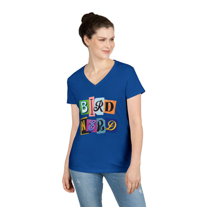 Bird Nerd Ladies' V-Neck T-Shirt
