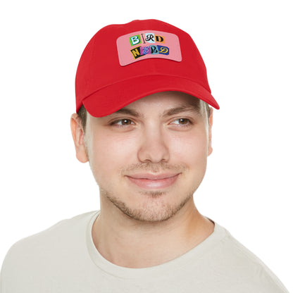 The Nerdy Birder - Bird Nerd Dad Hat with Leather Patch, Casual Cap for Bird Lovers, Unique Gift for Birdwatching, Outdoor Adventure Hat, Unisex