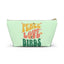Peace Love Birds Accessory Pouch Green