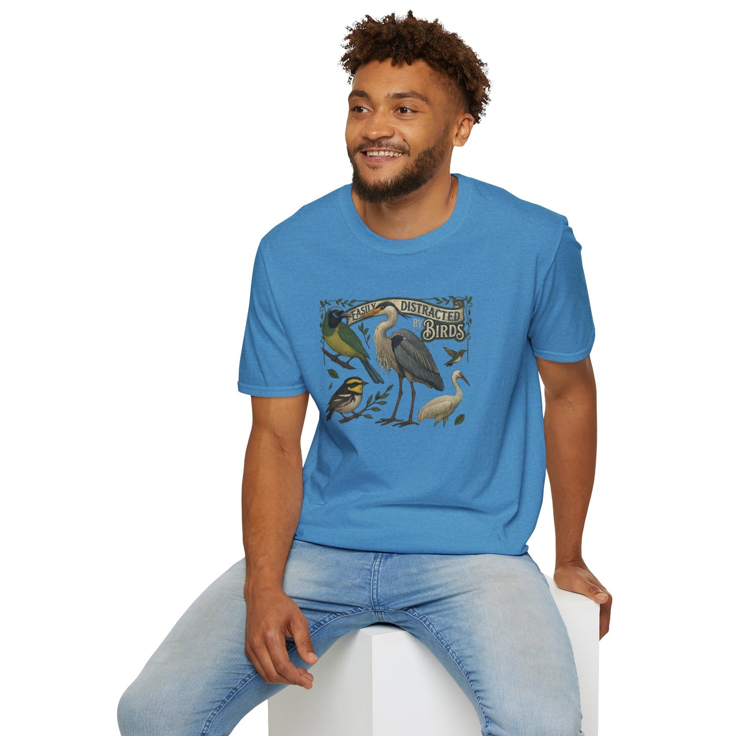 Easily Distracted by Texas Birds Graphic T-Shirt