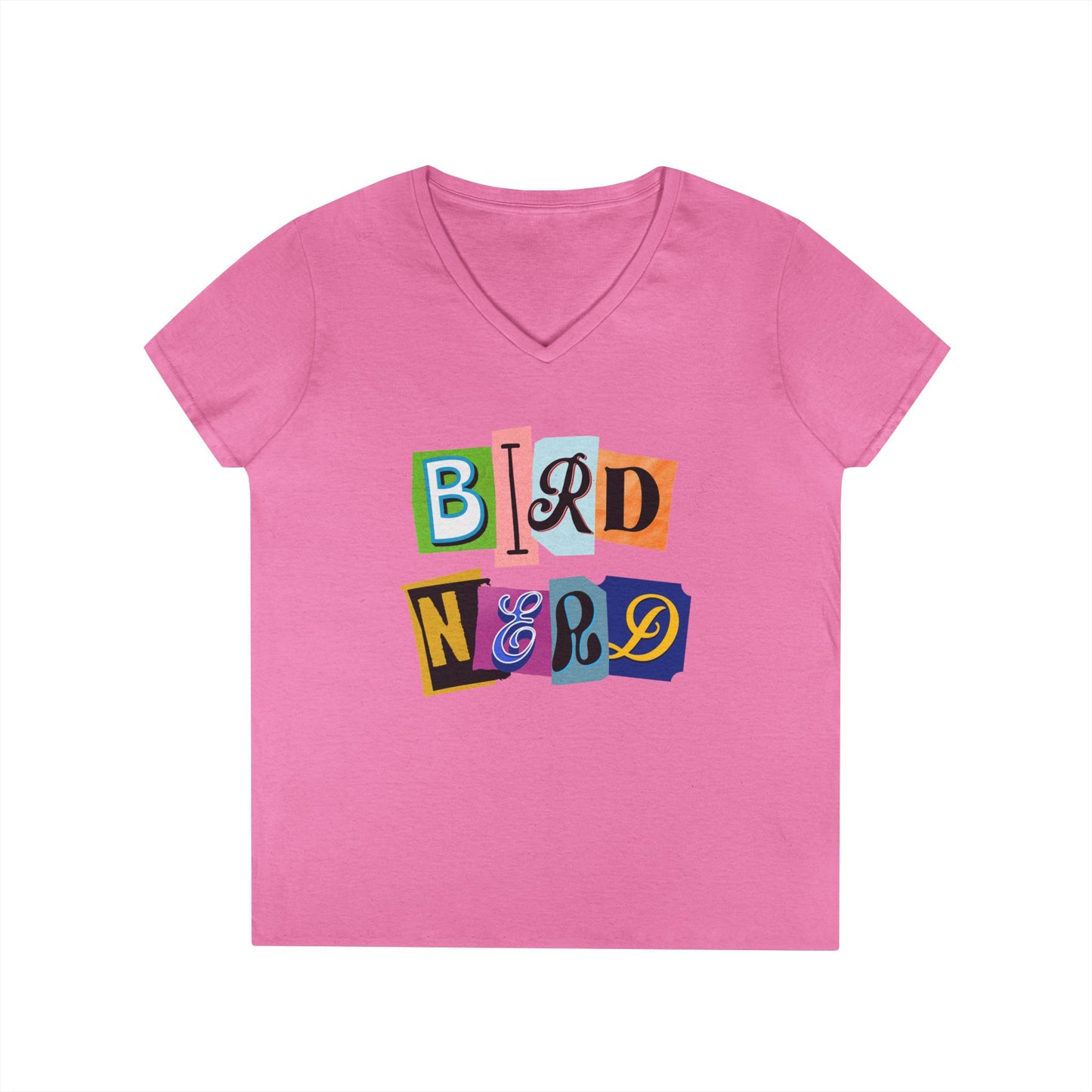 Bird Nerd Ladies' V-Neck T-Shirt