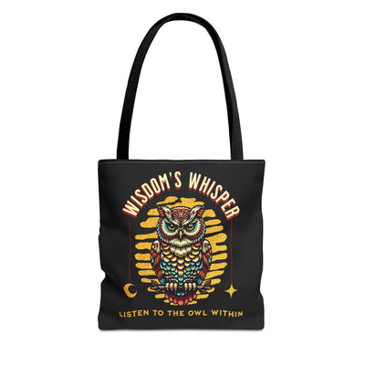 Owl Wisdom Tote Bag - Listen to the Owl Within - Eco-Friendly Shopping Bag