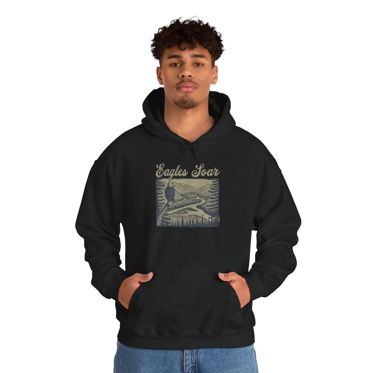 Eagle Soars Unisex Hoodie - Cozy Sweatshirt for Nature Lovers