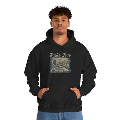 Eagle Soars Unisex Hoodie - Cozy Sweatshirt for Nature Lovers