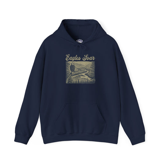 Eagle Soars Unisex Hoodie - Cozy Sweatshirt for Nature Lovers