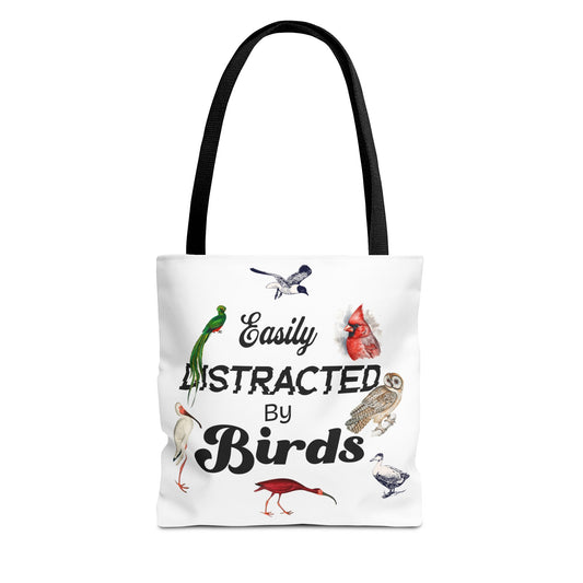 Easily Distracted By Birds Tote Bag – Perfect for Bird Lovers & Nature Enthusiasts