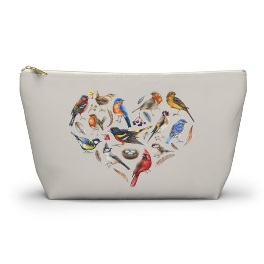 The Nerdy Birder Nature-Inspired Bird Heart Accessory Pouch