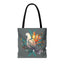 Peaceful Dove Tote Bag in Grey
