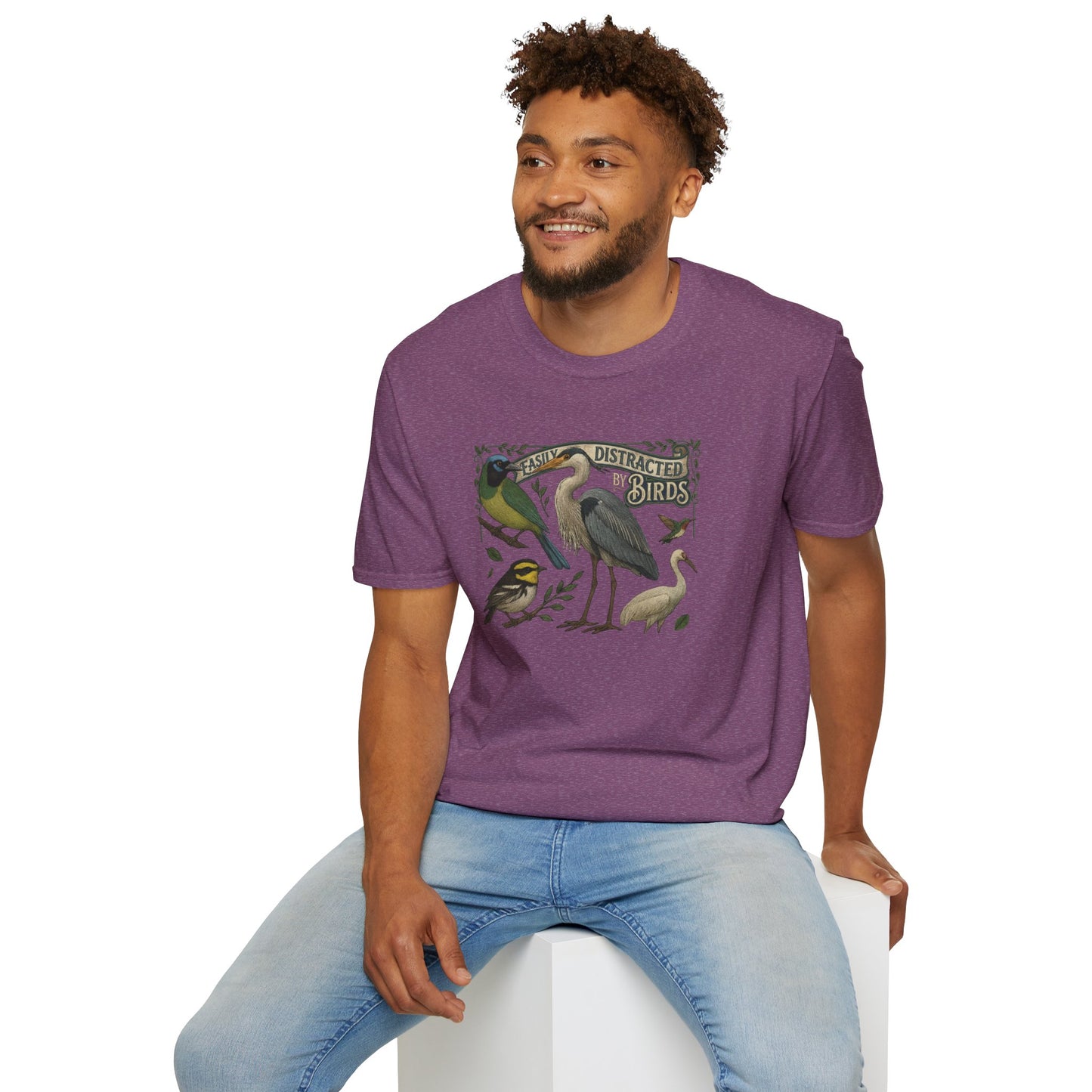 Easily Distracted by Texas Birds Graphic T-Shirt