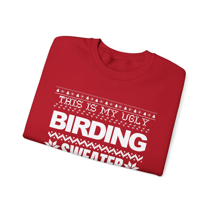 Ugly Birding Sweater - Unisex Heavy Blend Crewneck for Bird Lovers