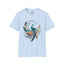 Elegant Peacock Unisex Softstyle T-Shirt