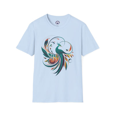 Elegant Peacock Unisex Softstyle T-Shirt