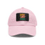 Peace Love Birds  Hat with Leather Patch, Casual Cap for Bird Lovers