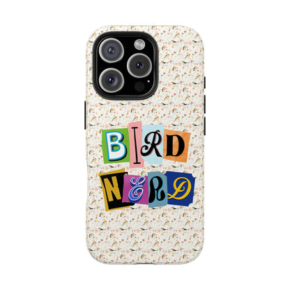 Bird Nerd Tough Phone Case - Fun & Colorful Design for Bird Lovers