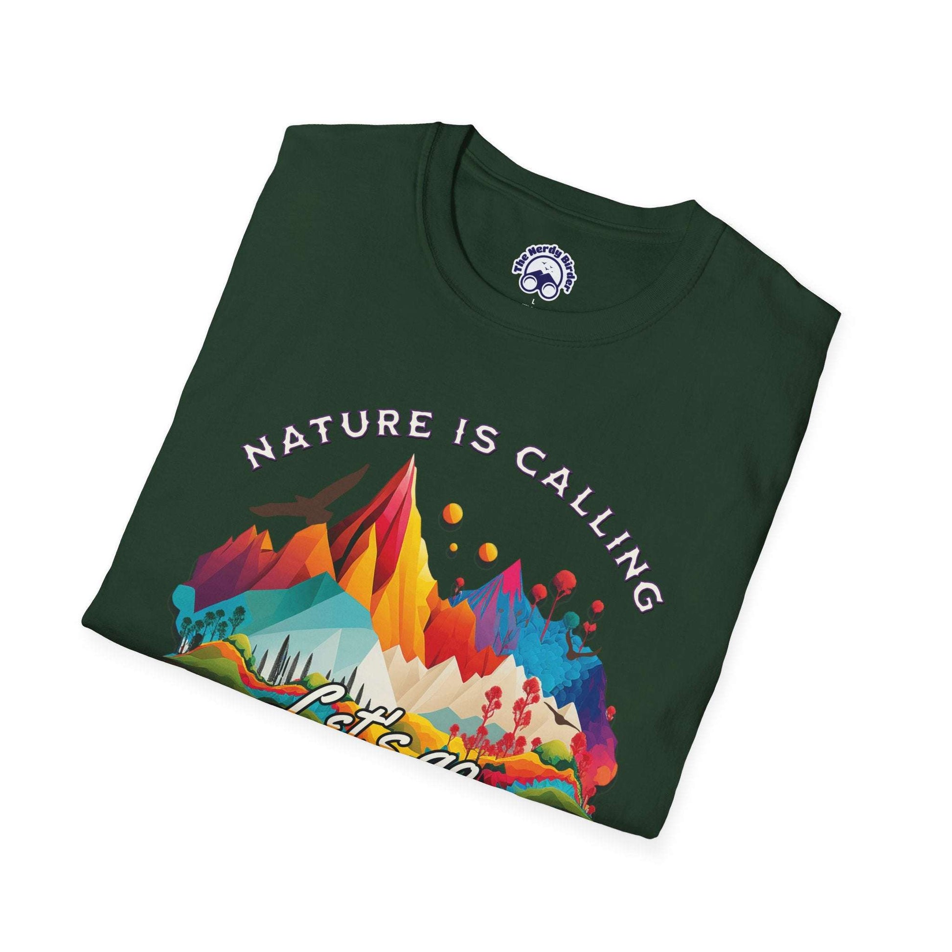 Nature Is Calling Birding Unisex Softstyle T-Shirt