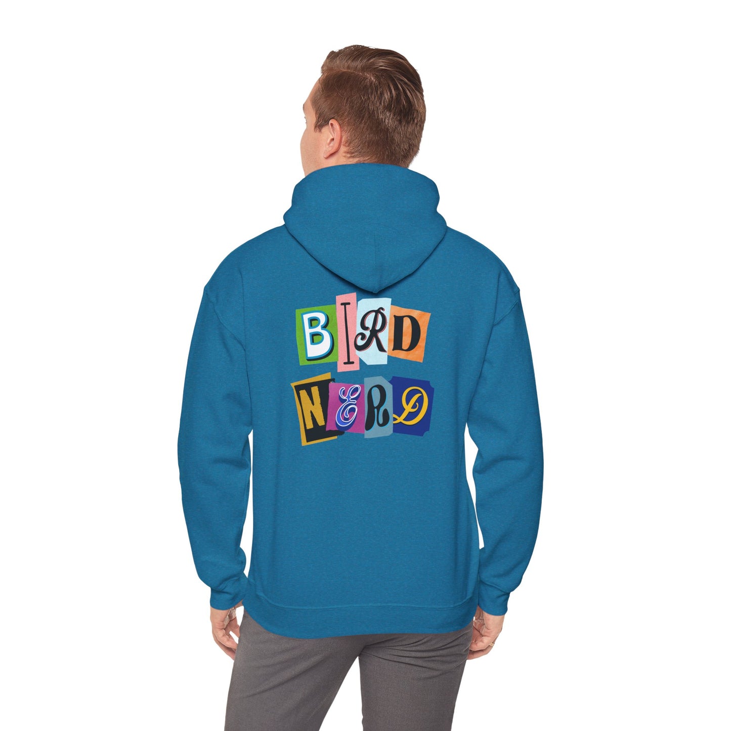 The Nerdy Birder - "Bird Nerd" Back Design Unisex Hoodie - Cozy Sweatshirt for Nature Lovers