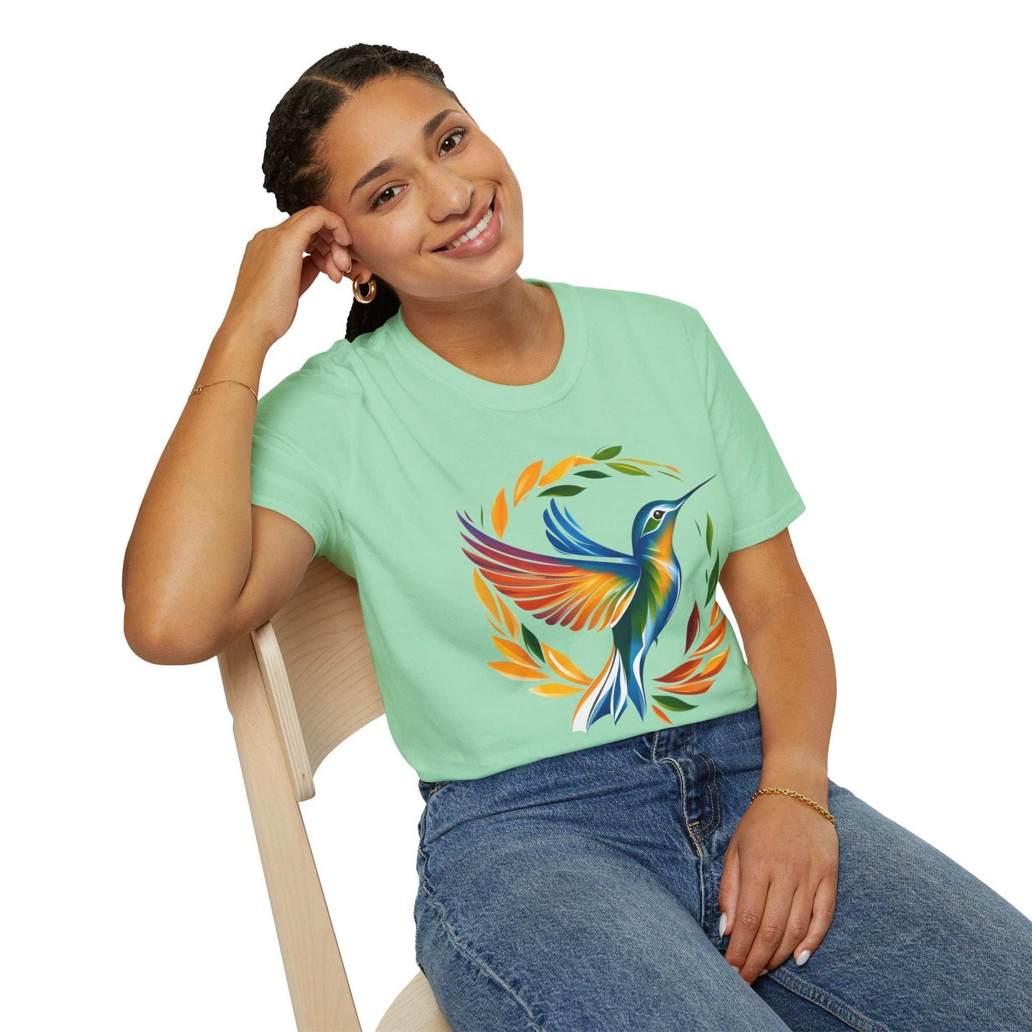 Hummingbird Rainbow Softstyle T-Shirt