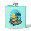 Birding Vibes Tropical Stainless Steel Flask, 6oz - Beach Style Hip Flask for Adventurers